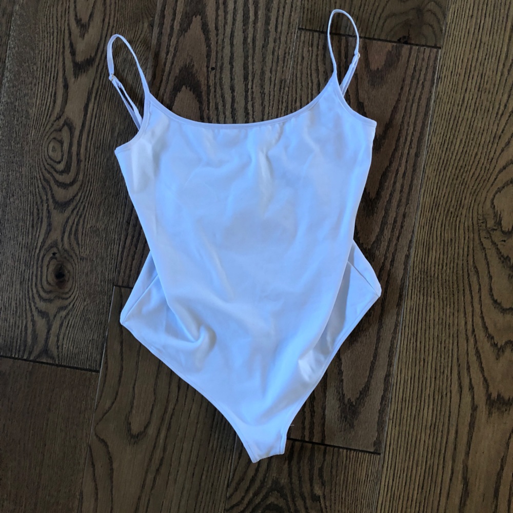 Free People White Bodysuit Size M
